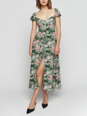NEW Reformation Baxley Midi Dress in Bohemia Floral Sz 2